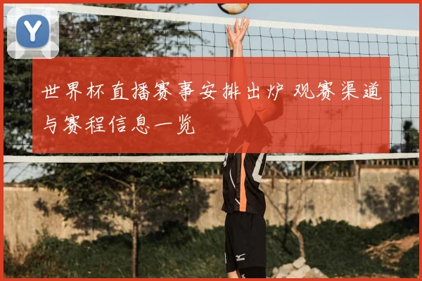 世界杯直播赛事安排出炉 观赛渠道与赛程信息一览