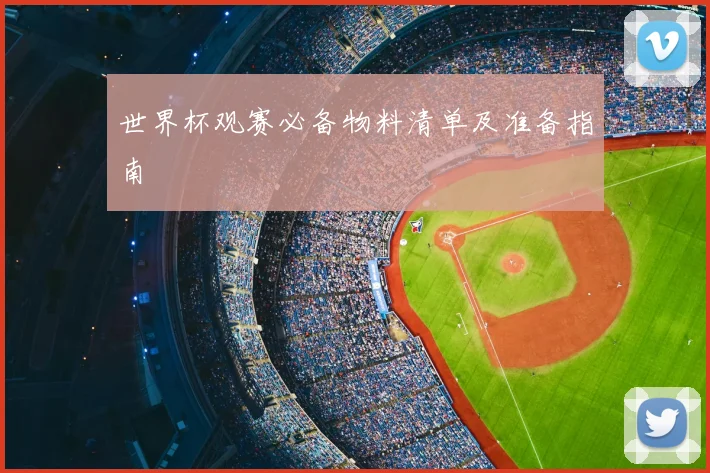 世界杯观赛必备物料清单及准备指南