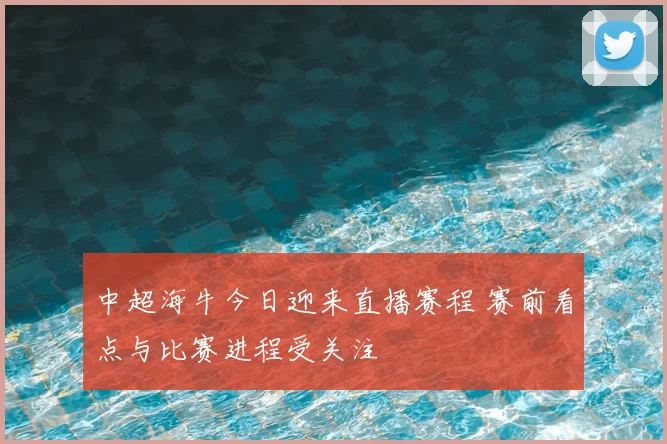 中超海牛今日迎来直播赛程 赛前看点与比赛进程受关注